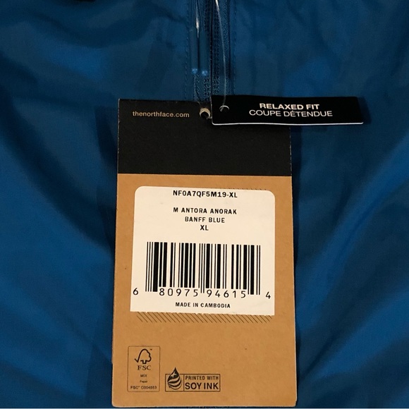 The North Face Men’s Antora Anorak “Banff Blue” (XL) - Picture 6 of 6